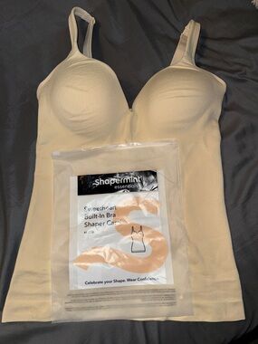 Shapermint Sweetheart Built-In Bra Shaper Cami in Light Beige